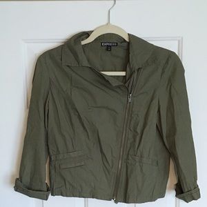 Express Army Green Fashion Jacket